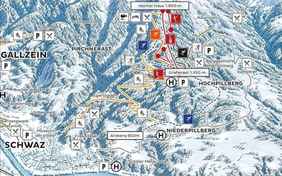 Skigebietsplan Kellerjoch